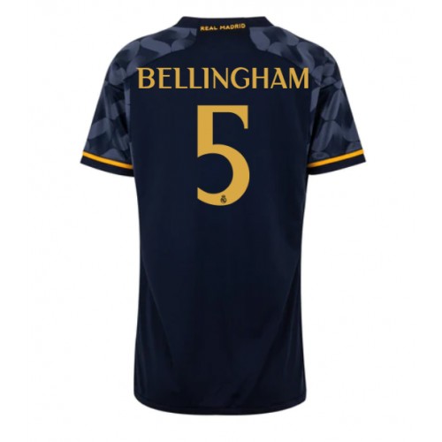 Maillot de foot Real Madrid Jude Bellingham #5 Extérieur Femmes 2023-24 Manches Courte